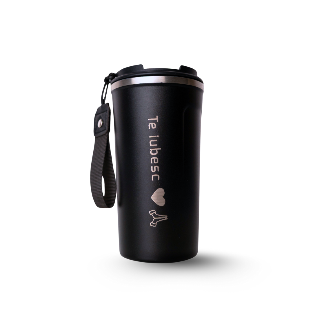 CafeMug - Cană Termos cu Indicator al Temperaturii