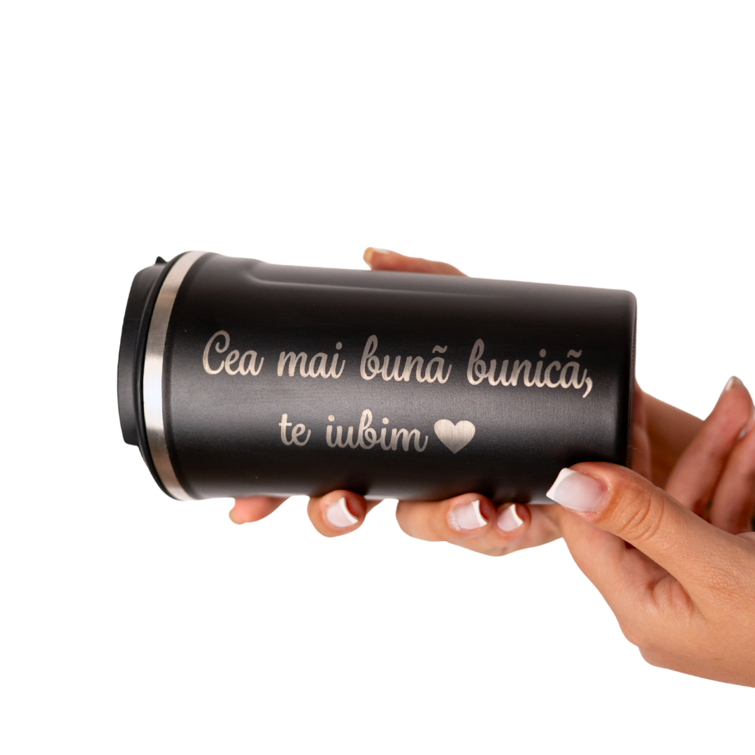 CafeMug - Cană Termos cu Indicator al Temperaturii