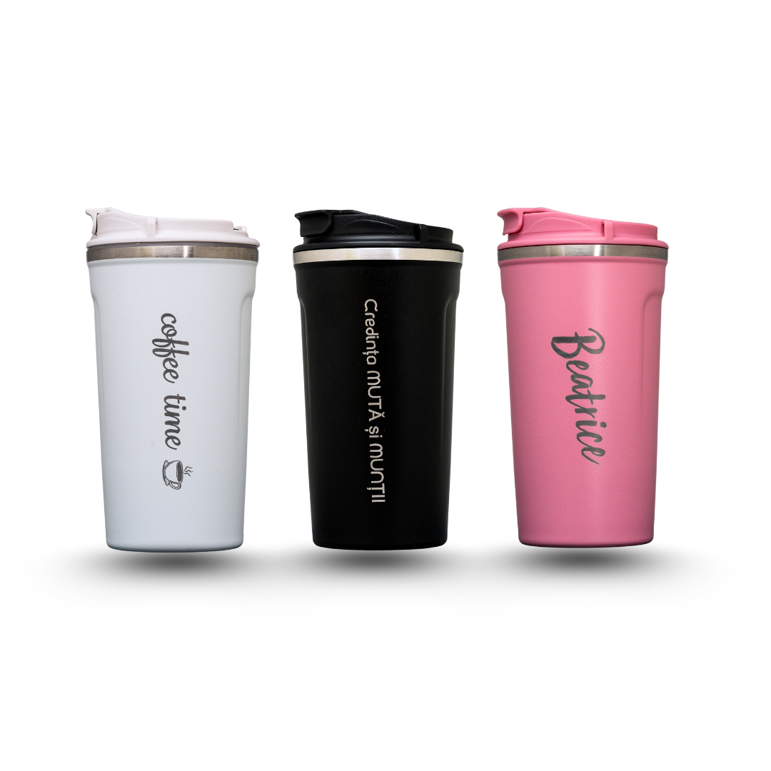 CafeMug - Cană Termos cu Indicator al Temperaturii